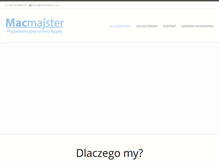 Tablet Screenshot of macmajster.com